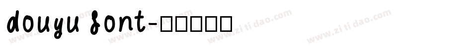 douyu font字体转换